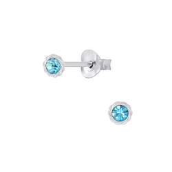 Wholesale Sterling Silver Sun Ear Studs - JD4325