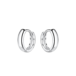 Wholesale 10mm Sterling Silver Huggie Earrings - JD4831