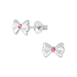 Wholesale Sterling Silver Bow Ear Studs - JD4143