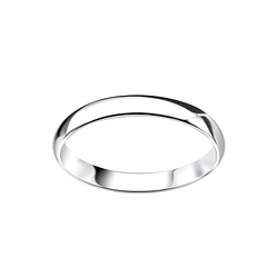 Wholesale 3mm Sterling Silver Band Ring - JD6298 Wholesale 3mm Sterling Silver Band Ring - JD6298