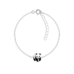 Wholesale Sterling Silver Panda Bracelet - JD6584