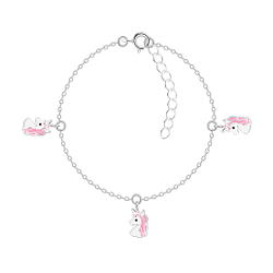 Wholesale Sterling Silver Unicorn Bracelet - JD6626