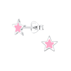 Wholesale Sterling Silver Star Ear Studs - JD5893