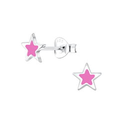 Wholesale Sterling Silver Star Ear Studs - JD5899