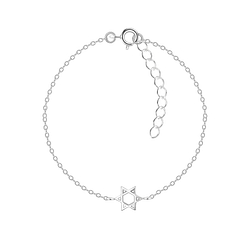 Wholesale Sterling Silver Star Bracelet - JD6726