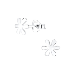 Wholesale Sterling Silver Flower Ear Studs - JD6714