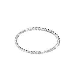 Wholesale Sterling Silver Twisted Ring - JD6808