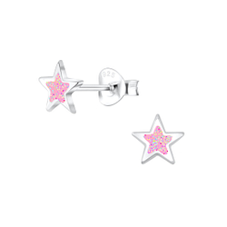 Wholesale Sterling Silver Star Ear Studs - JD7019