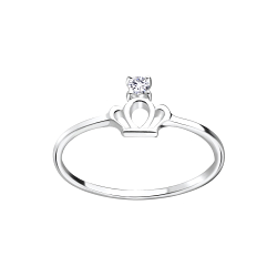 Wholesale Sterling Silver Crown Ring - JD7060