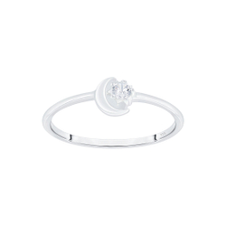 Wholesale Sterling Silver Moon Ring - JD7062 Wholesale Sterling Silver Moon Ring - JD7062