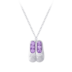 Wholesale Sterling Silver Ballerina Necklace - JD7217