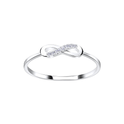 Wholesale Sterling Silver Infinity Ring - JD7445