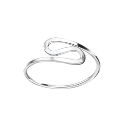 Wholesale Sterling Silver Wave Ring - JD7611