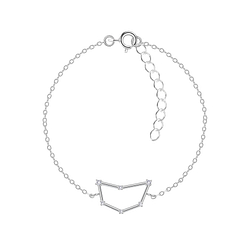 Wholesale Sterling Silver Capricorn Constellation Bracelet - JD7941