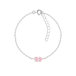 Wholesale Sterling Silver Butterfly Bracelet - JD7793