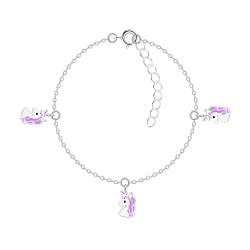 Wholesale Sterling Silver Unicorn Bracelet - JD7539