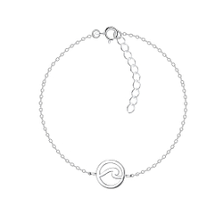 Wholesale Sterling Silver Wave Bracelet - JD8613