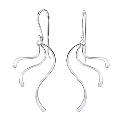 Wholesale Sterling Silver Wave Earrings - JD8529