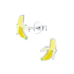 Wholesale Sterling Silver Banana Ear Studs - JD9115