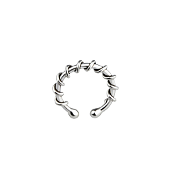 Wholesale Sterling Silver Twisted Ear Cuff - JD9195
