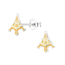 Wholesale Sterling Silver Eiffel Tower Ear Studs - JD8078