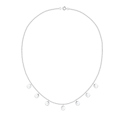 Wholesale Sterling Silver Round Necklace - JD8958