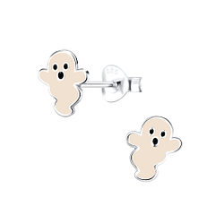 Wholesale Sterling Silver Ghost Ear Studs - JD9340 Wholesale Sterling Silver Ghost Ear Studs - JD9340