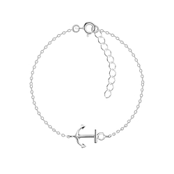 Wholesale Sterling Silver Anchor Bracelet - JD8605