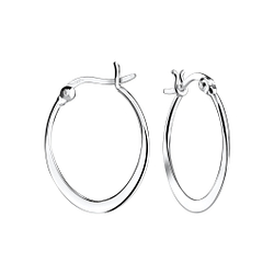Wholesale Sterling Silver French Lock Ear Hoops - JD9519