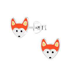 Wholesale Sterling Silver Fox Ear Studs - JD9815