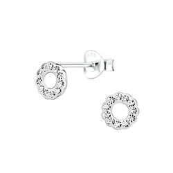 Wholesale Sterling Silver Flower Ear Studs - JD9987