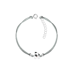 Wholesale Sterling Silver Dog Cord Bracelet - JD9919