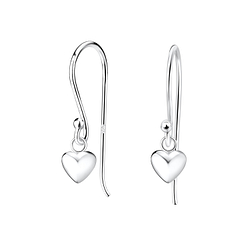 Wholesale Sterling Silver Heart Earrings - JD10006