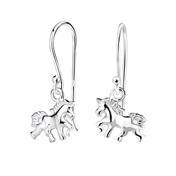 Wholesale Sterling Silver Horse Earrings - JD10011