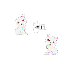 Wholesale Sterling Silver Cat Ear Studs - JD10150