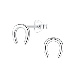 Wholesale Sterling Silver Horseshoe Ear Studs - JD10109