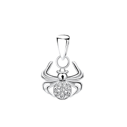 Wholesale Sterling Silver Spider Pendant - JD10012 Wholesale Sterling Silver Spider Pendant - JD10012
