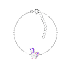 Wholesale Sterling Silver Unicorn Bracelet - JD8482