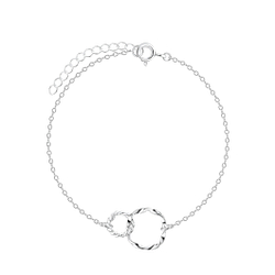 Wholesale Sterling Silver Twisted Bracelet - JD8229