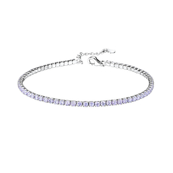 Wholesale Sterling Silver Tennis Bracelet with 2mm Cubic Zirconia - JD8282