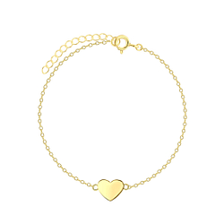 Wholesale Sterling Silver Heart Bracelet - JD5792