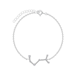 Wholesale Sterling Silver Scorpio Constellation Bracelet - JD7944