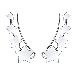 Wholesale Sterling Silver Star Ear Climber - JD8687