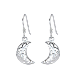 Wholesale Sterling Silver Moon Earrings - JD1469