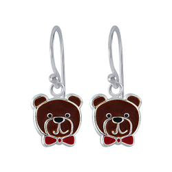 Wholesale Sterling Silver Bear Earrings - JD2090