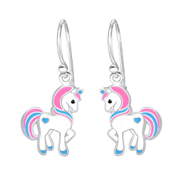 Wholesale Sterling Silver Unicorn Earrings - JD1921