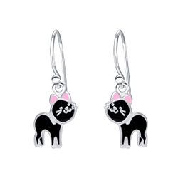 Wholesale Sterling Silver Cat Earrings - JD1925