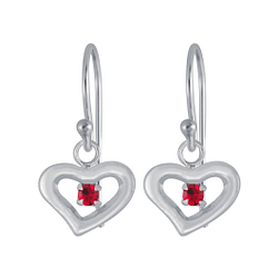 Wholesale Sterling Silver Heart Earrings - JD4044