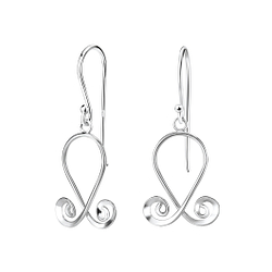 Wholesale Sterling Silver Spiral Earrings - JD7613
