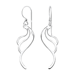 Wholesale Sterling Silver Wave Earrings - JD8529